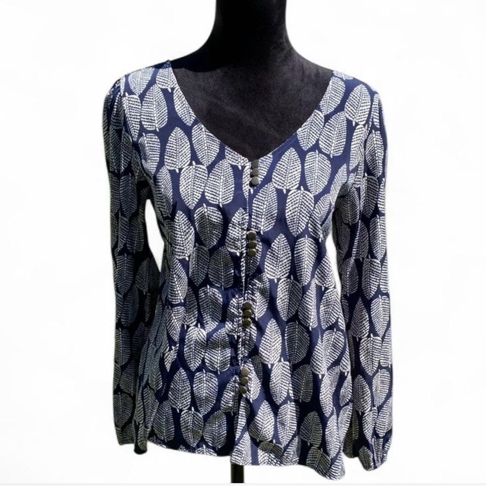 Leaf Print Blouse